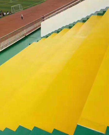 迎泽球场台阶翻新修补改造